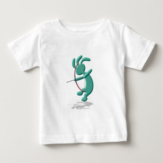 T-shirt Pour Bébé Kokopelli badine le tir à l'arc (Devant)