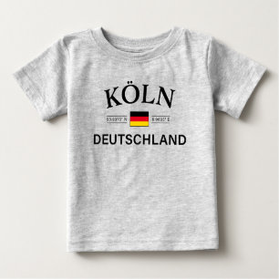 T-shirt Pour Bébé Koln (Cologne) Deutschland coordonne allemand