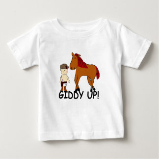 T-shirt Pour Bébé KRW mignonne Giddy Up Horsie Baby Cowboy