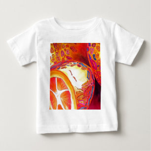 T-shirt Pour Bébé Kumquats agrumes oranges aquarelles fruits art