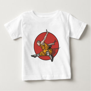 T-shirt Pour Bébé Kung Fu Ninja Master
