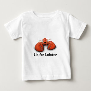 T-shirt Pour Bébé L est pour le homard