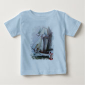 T-shirt Pour Bébé La Belle Poule (Devant)