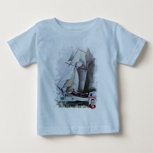 T-shirt Pour Bébé La Belle Poule (Devant)