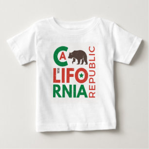 T-shirt Pour Bébé La Californie avec le logo d'ours gris