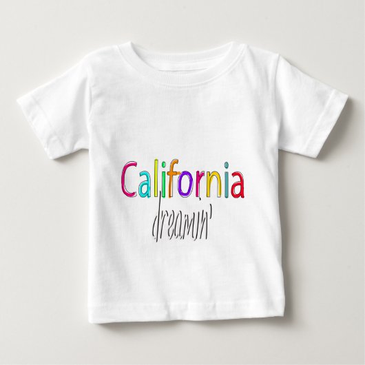 T-shirt Pour Bébé La Californie Dreamin (Devant)