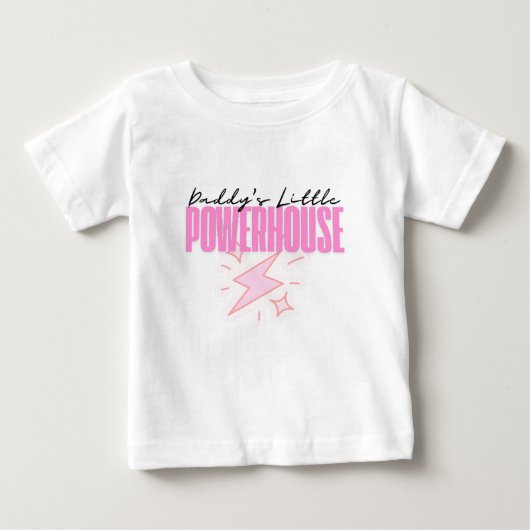 T-shirt Pour Bébé La Centrale de Papa (Devant)