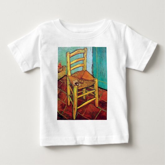 T-shirt Pour Bébé La chaise de Vincent avec pipe (Devant)