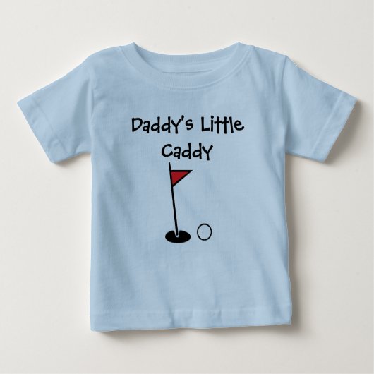 T-shirt Pour Bébé La Chemise Bébée "Le Petit Caddy de papa" (Devant)