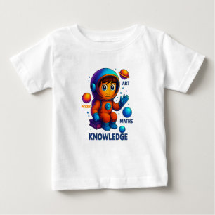T-shirt Pour Bébé La connaissance est mon univers - Exploration de l