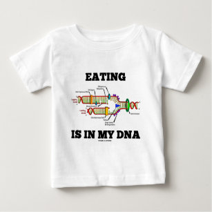 T-shirt Pour Bébé La consommation est en mon ADN (l'humour de