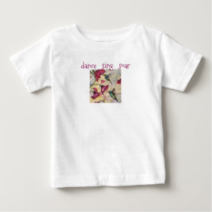 T-shirt Pour Bébé La danse chantent le tutu de bébé d'art de colib