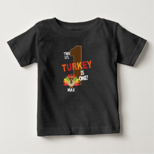T-shirt Pour Bébé La dinde d'anniversaire de la fête du 1er Thaiksg