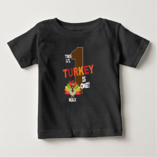 T-shirt Pour Bébé La dinde d'anniversaire de la fête du 1er Thaiksgi