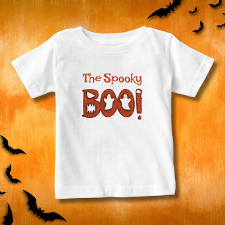 T-shirt Pour Bébé La Éffrayante famille Boo Halloween jumeler bébé