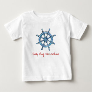 T-shirt Pour Bébé La famille côtière de la citation m'oriente