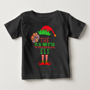 T-shirt Pour Bébé La famille de Noël des elfes du joueur correspond