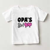 T-shirt Pour Bébé La fille d'Opa (Devant)