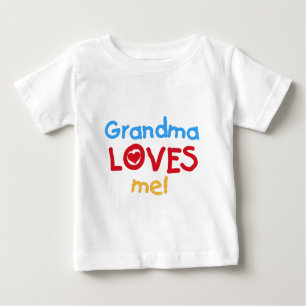 T-shirt Pour Bébé La grand-maman m'aime