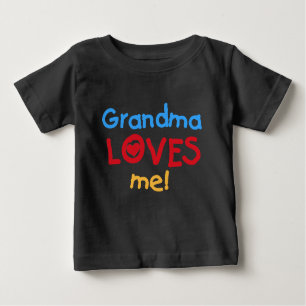 T-shirt Pour Bébé La grand-maman m'aime