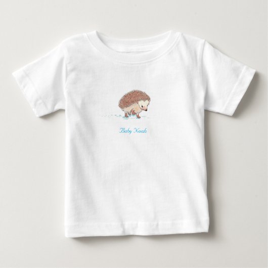 T-shirt Pour Bébé La grande aventure de Hérisson (Devant)