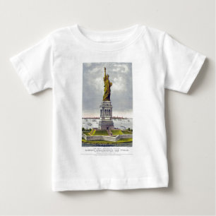 T-shirt Pour Bébé La grande statue de Bartholdi de la liberté Curri
