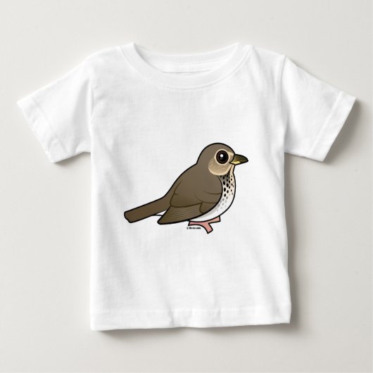 T-shirt Pour Bébé La grive de Swainson (Devant)