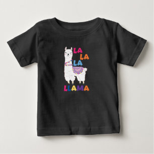 T-shirt Pour Bébé La La La Llama - Drôle Chant Llama