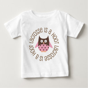 T-shirt Pour Bébé La lacrosse est un hibou de huée