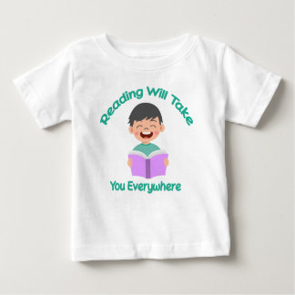 T-shirt Pour Bébé La Lecture Vous Emmènera Partout