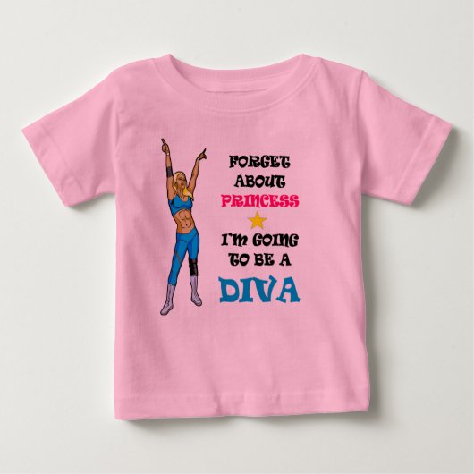 T-shirt Pour Bébé La lutte Diva Tutu (Devant)