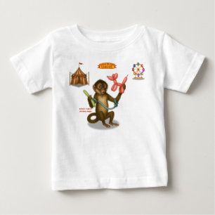T-shirt Pour Bébé La magie du singe en ballon de Spike