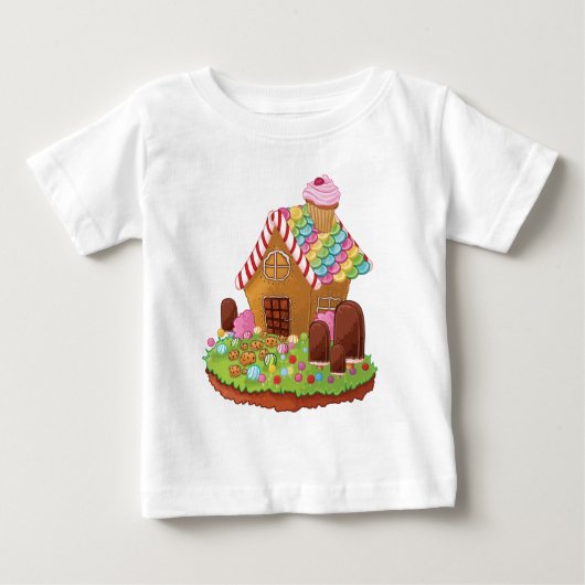 T-shirt Pour Bébé La maison grignotée (Devant)