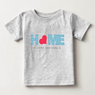 T-shirt Pour Bébé La maison où est ta mère