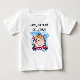 T-shirt Pour Bébé La meilleure grande soeur de Blond World