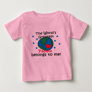 T-shirt Pour Bébé La meilleure papaye appartient à moi
