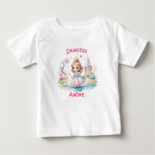 T-shirt Pour Bébé La mignonne princesse en Wonderland