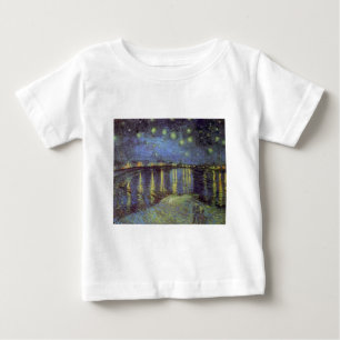 T-shirt Pour Bébé La nuit étoilée de Van Gogh