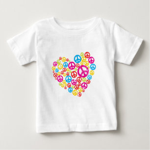T-shirt Pour Bébé La paix dans le coeur