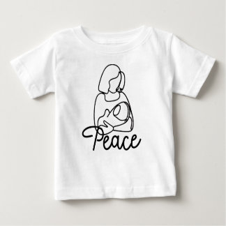 T-shirt Pour Bébé La paix dans les bras de maman Baby Bodysuit