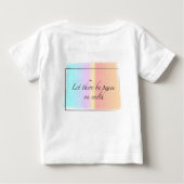 T-shirt Pour Bébé La paix simple (Dos)