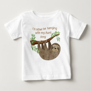 T-shirt Pour Bébé La paresse drôle plutôt pende l'amant de paresse
