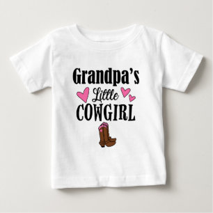 T-SHIRT POUR BÉBÉ LA PETITE COWGIRL DE GRANDPA