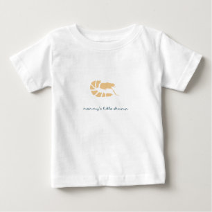 T-shirt Pour Bébé la petite crevette de la maman