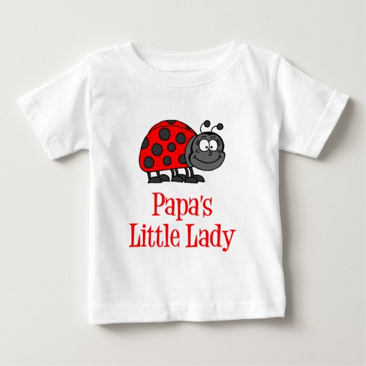 T-shirt Pour Bébé La petite dame de Papa (Devant)