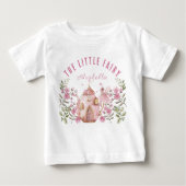 T-shirt Pour Bébé La Petite Fée Et La Théière D'anniversaire (Devant)