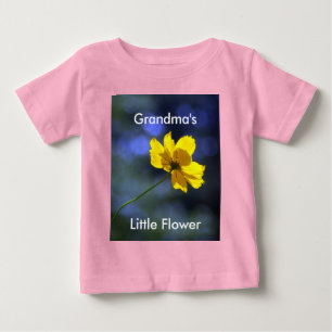 T-shirt Pour Bébé La petite fleur de grand-mère