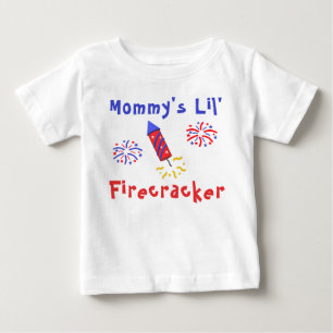 T-shirt Pour Bébé La petite pétarde de Maman pour le 4 juillet