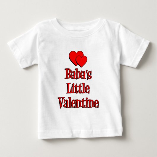 T-shirt Pour Bébé La petite Saint-Valentin de Baba (Devant)