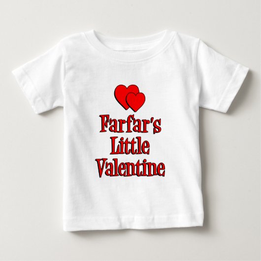 T-shirt Pour Bébé La petite Saint-Valentin de Farfar (Devant)
